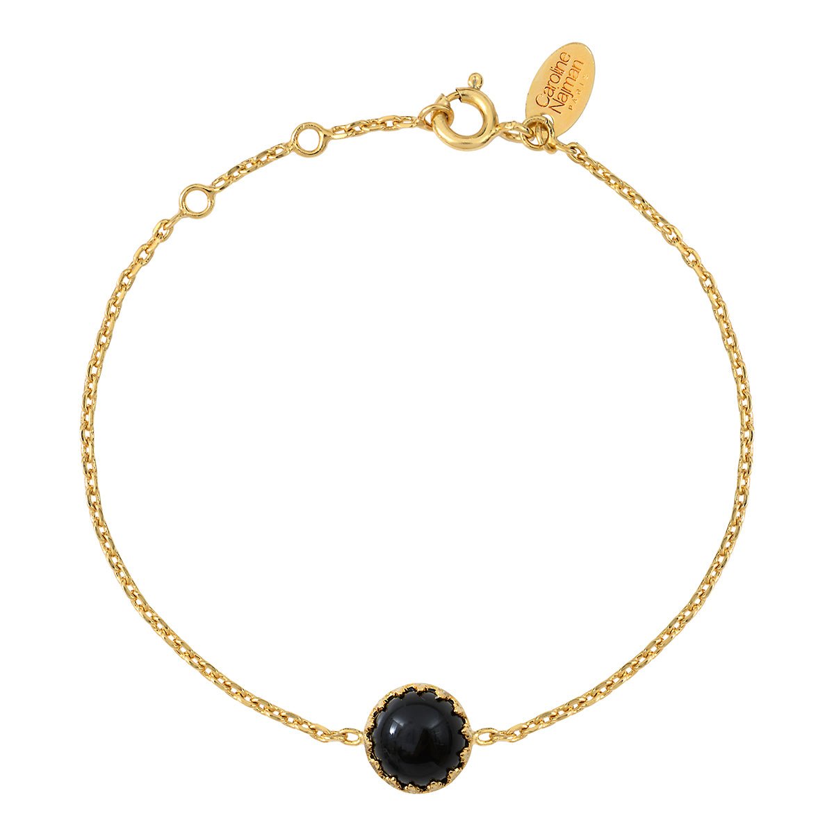 Bracelet cordelia onyx noir, CAROLINE NAJMAN