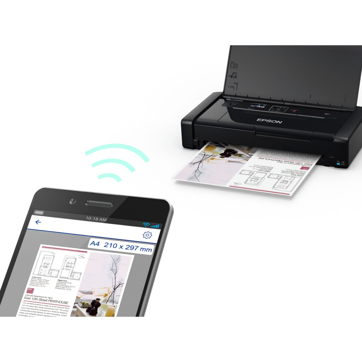 Imprimante jet d'encre WF-110W noir, EPSON