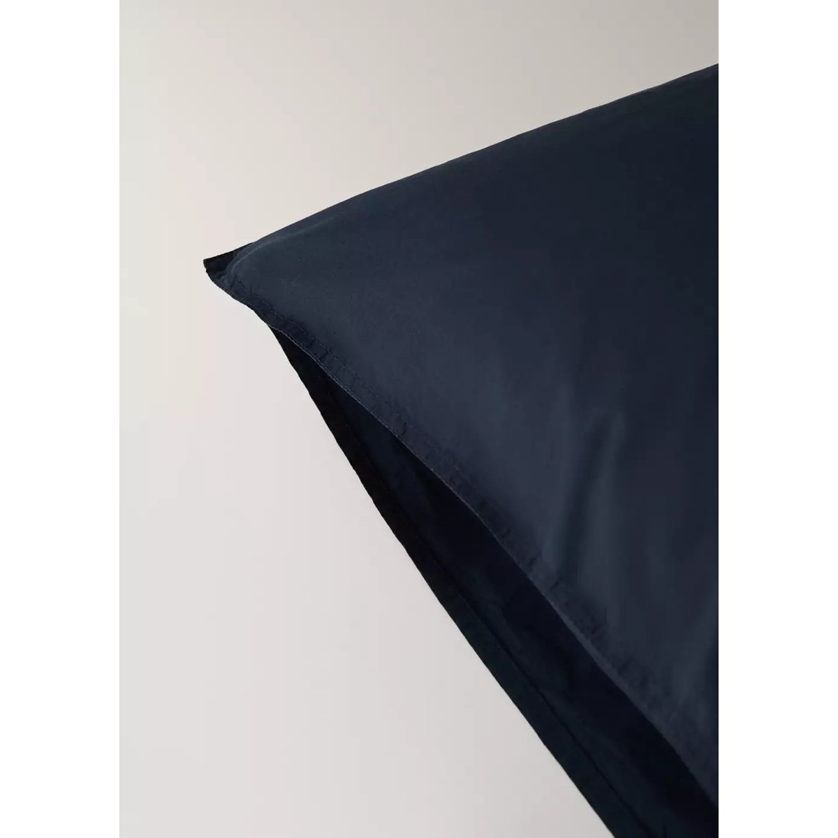 Taie d’oreiller 100 % coton 60x60 cm bleu marine, MANGO HOME