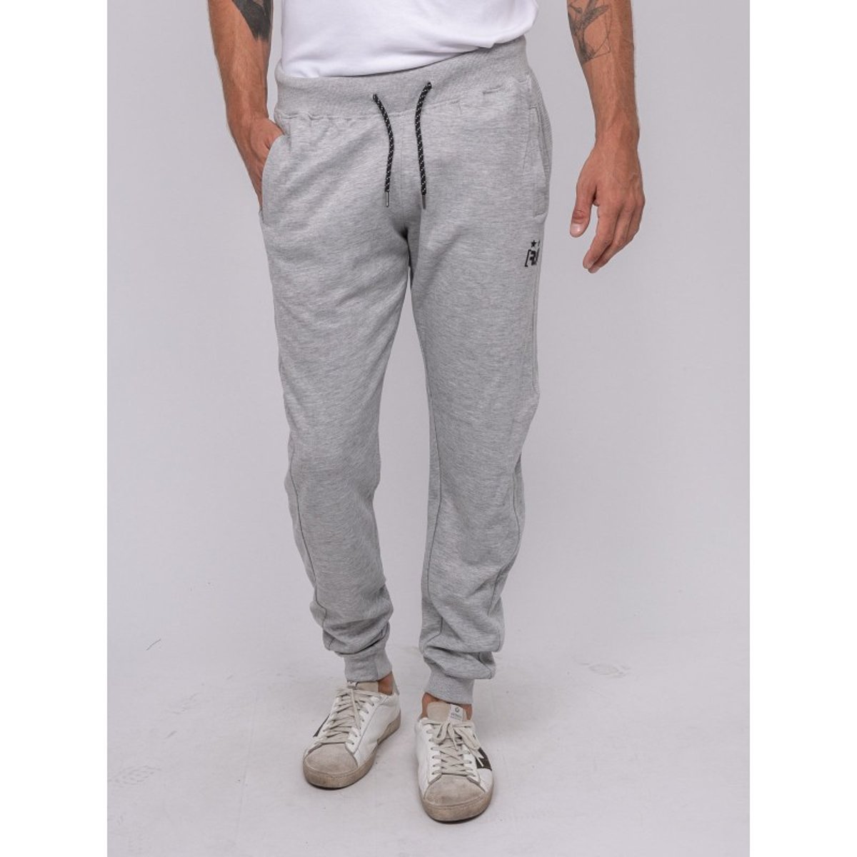 Pantalon Battle Molleton Vercout gris chiné, RITCHIE