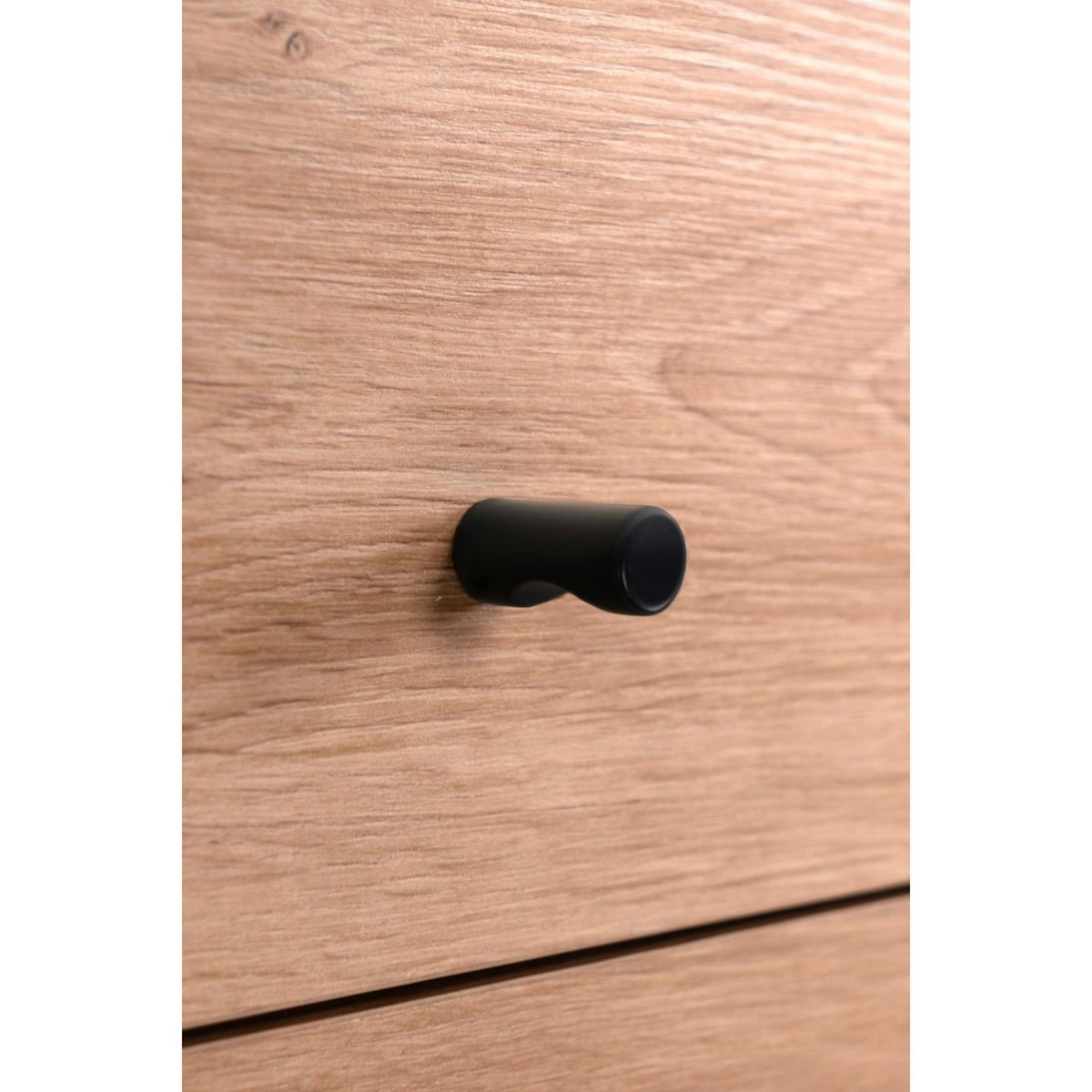 Meuble d'entrée vestiaire avec banc et miroir ALVA bois / noir, PIER IMPORT