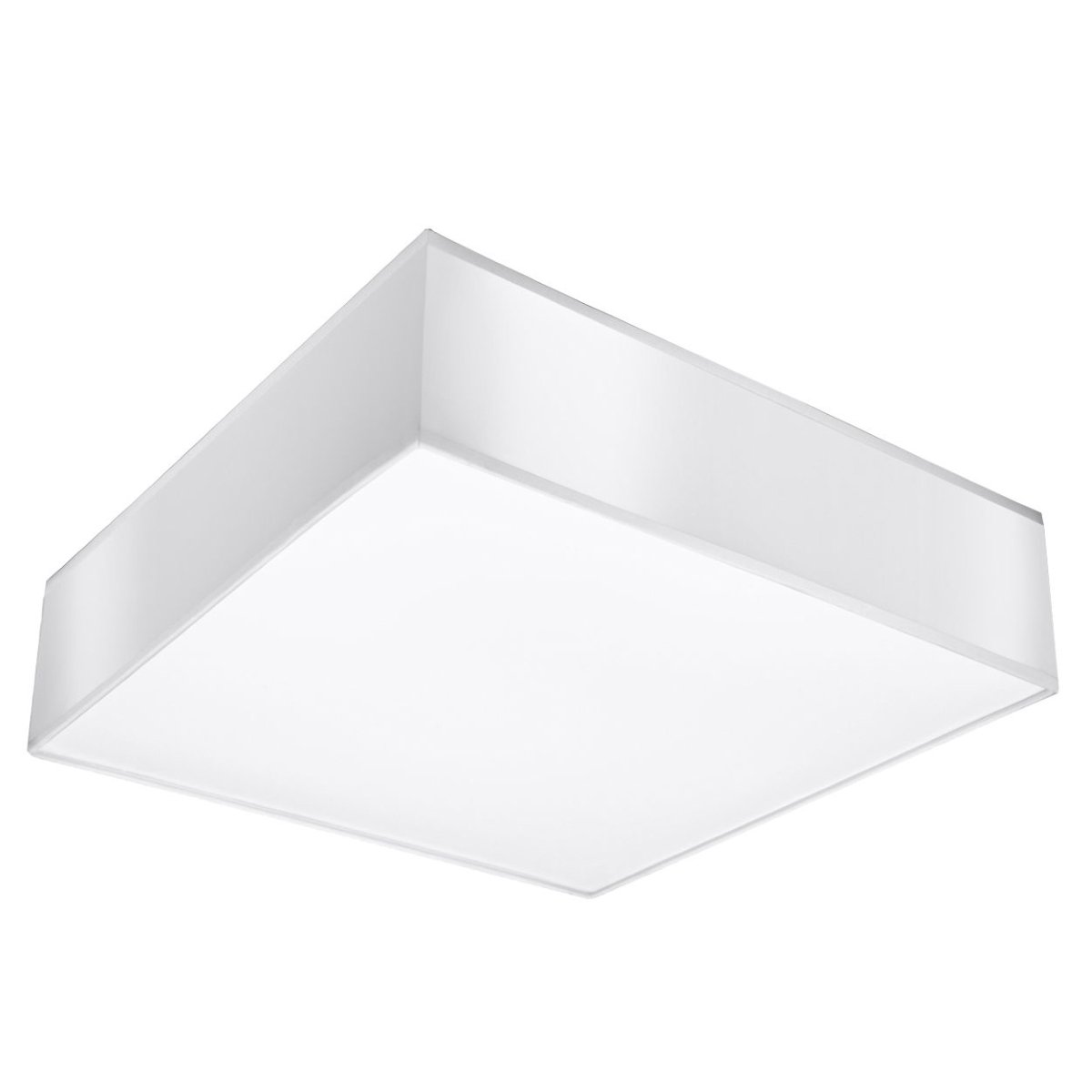 Plafonnier PVC Blanc E27 2 Horus blanc, EDEN