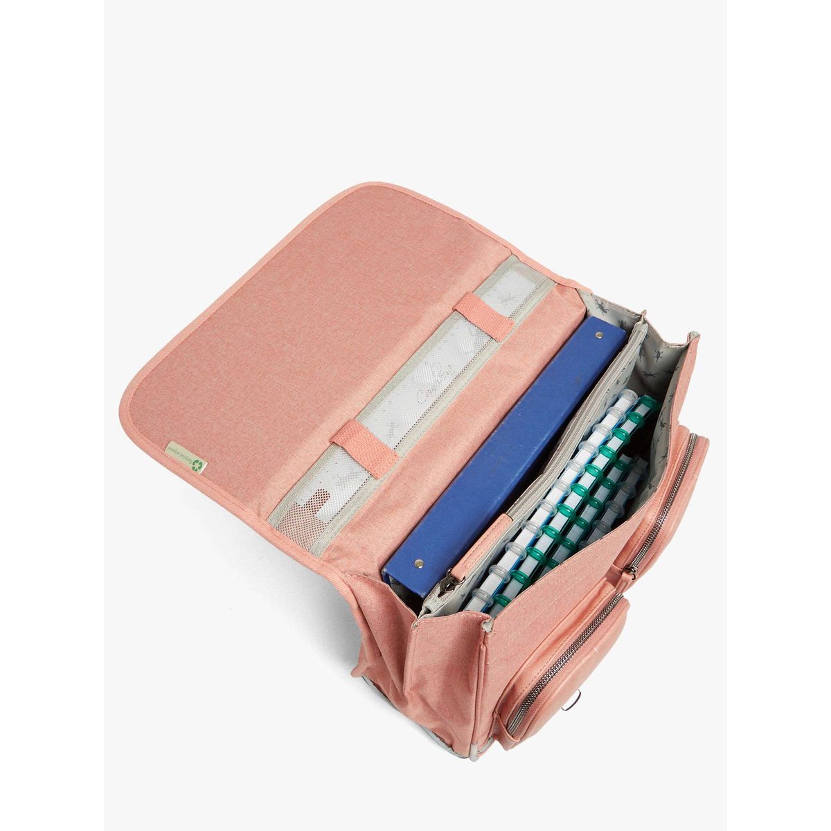 Cartable 2 compartiments totaly old pink, CAMELEON