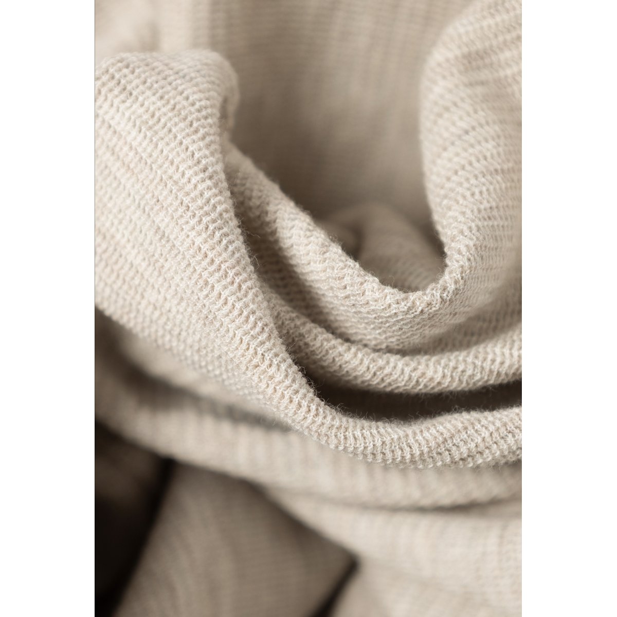 Tee-shirt à capuche maille relief beige, IKKS