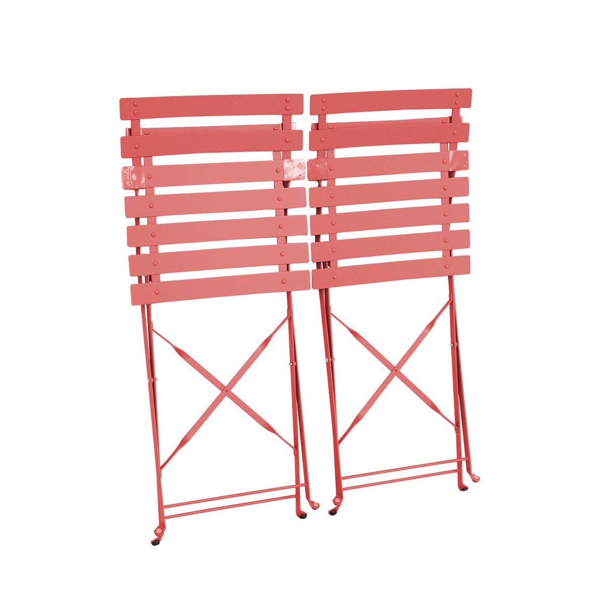 Chaise de jardin pliante métal (lot de 2) CHAISES EMILIA vert de gris, SWEEEK
