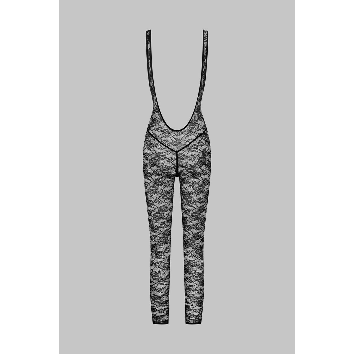 Catsuit dos ouvert FLASHBACK noir, MAISON CLOSE