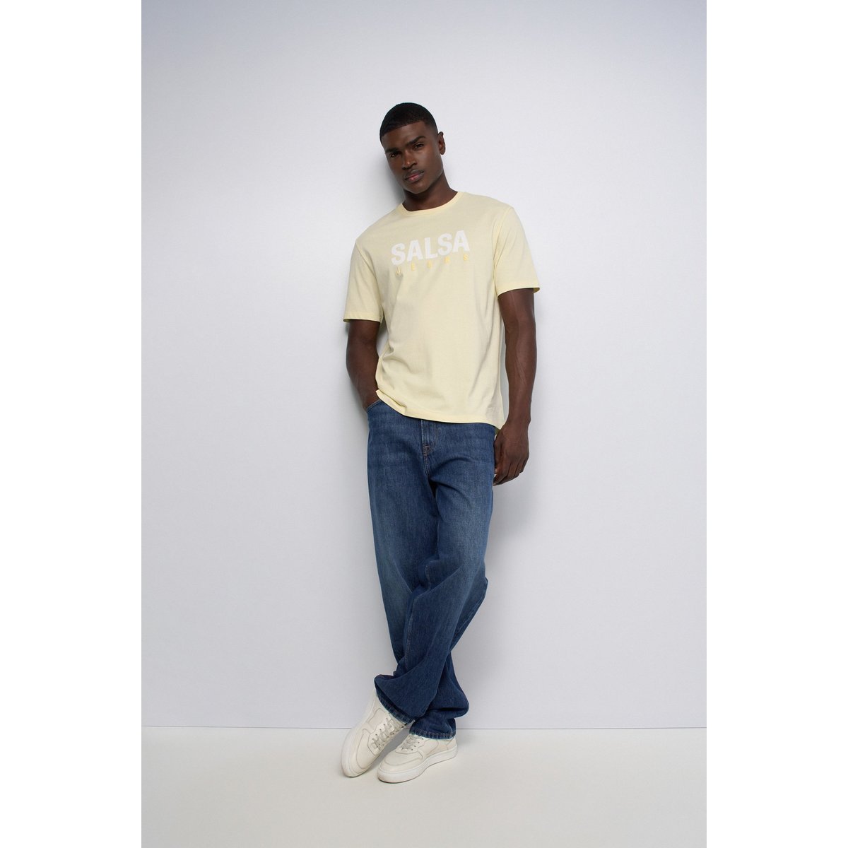 T-SHIRT AVEC BRANDING orange, SALSA JEANS