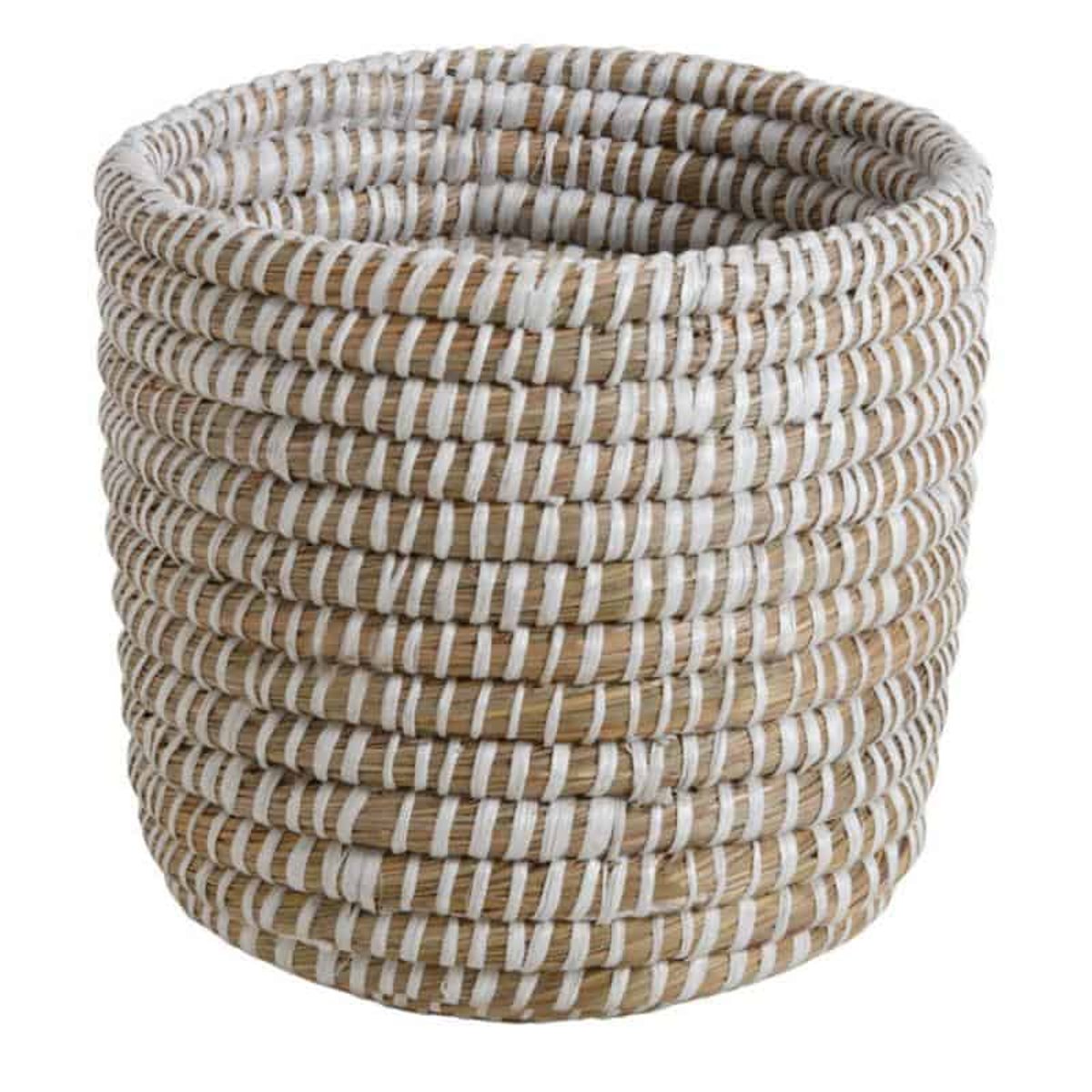 Cache pot jonc de mer Pot de 25 cm couleur unique, AUBRY GASPARD