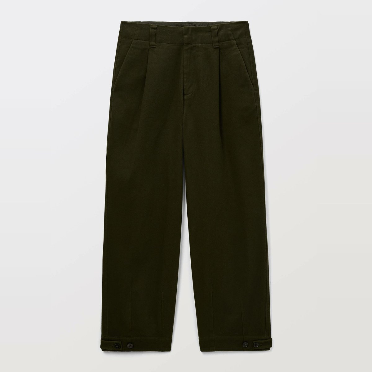 Pantalon barrel en coton commando, MONOPRIX