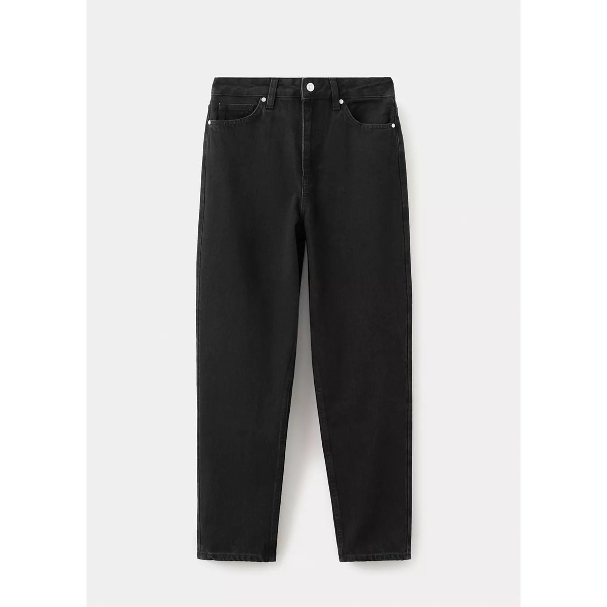 Jean Mom2000 mom taille haute black denim, MANGO