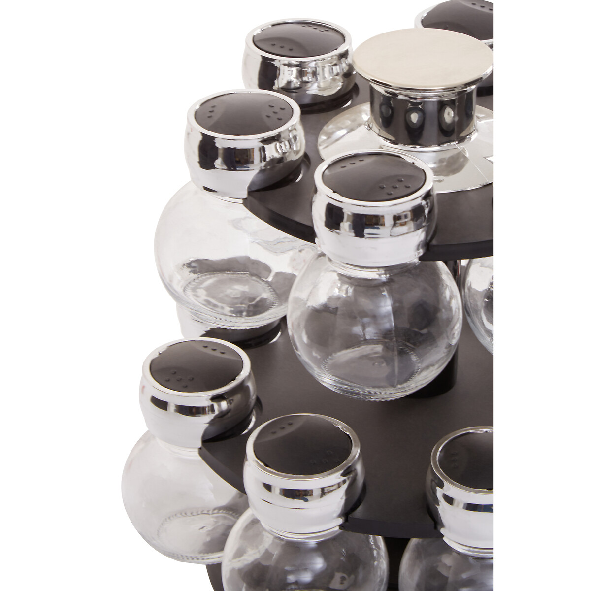 14 Bottle Revolving Spice Rack black, SO'HOME