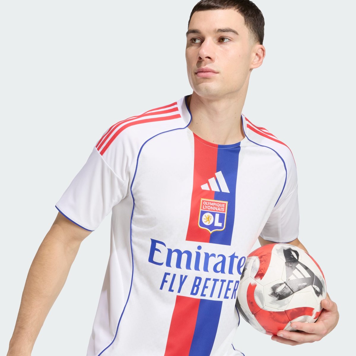 Maillot Domicile Olympique Lyonnais 25/26 Maillot Domicile Olympique Lyonnais 25/26 white, adidas Performance