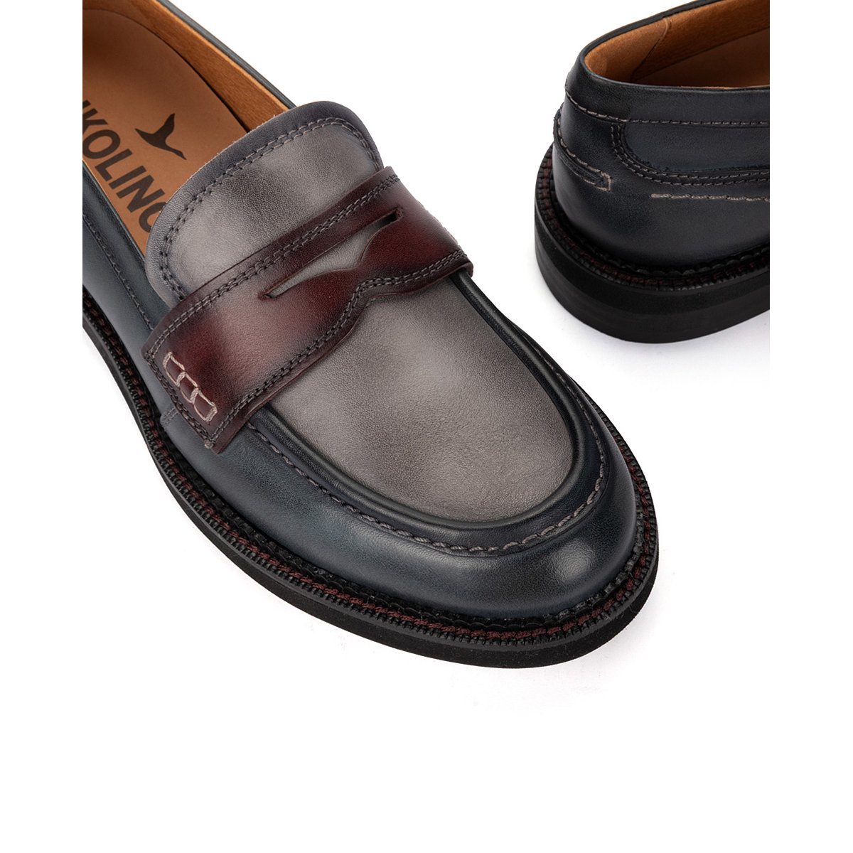 Mocassins cuir Deva ocean, PIKOLINOS
