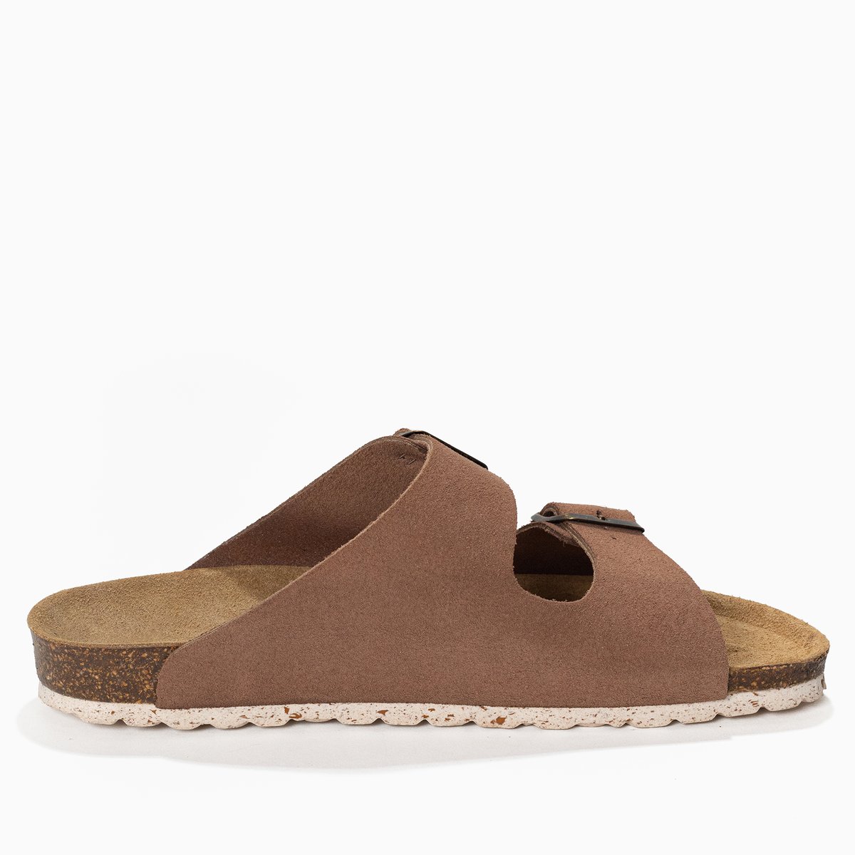 Sandales en cuir suédé ATLAS beige foncé, BAYTON
