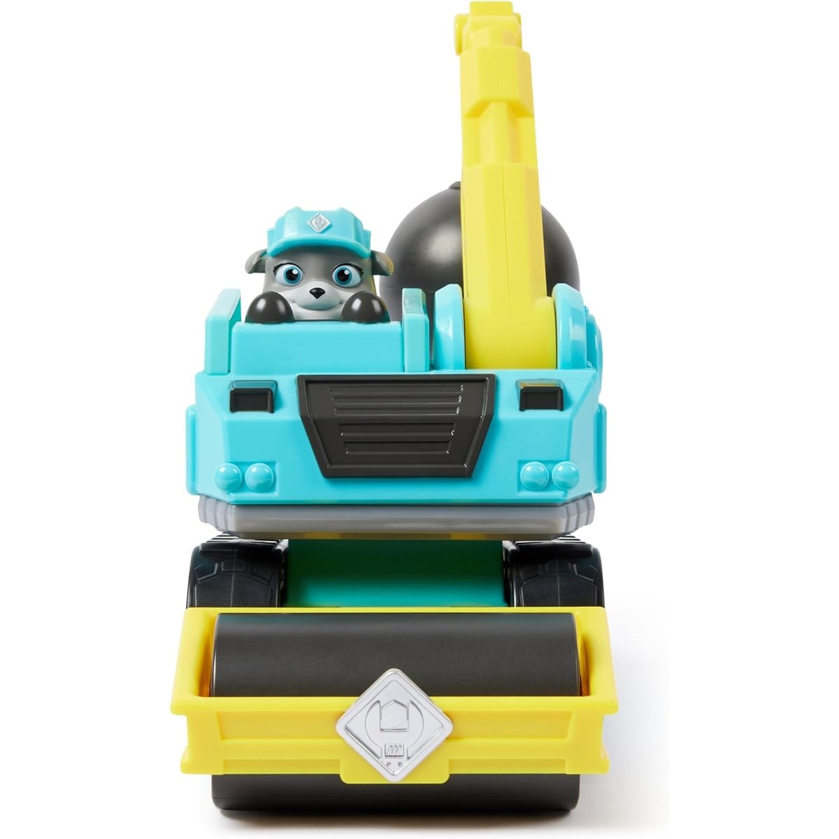 Rubble & Crew - Véhicule de démolition avec figurine à moteur bleu et jaune, SPIN MASTER