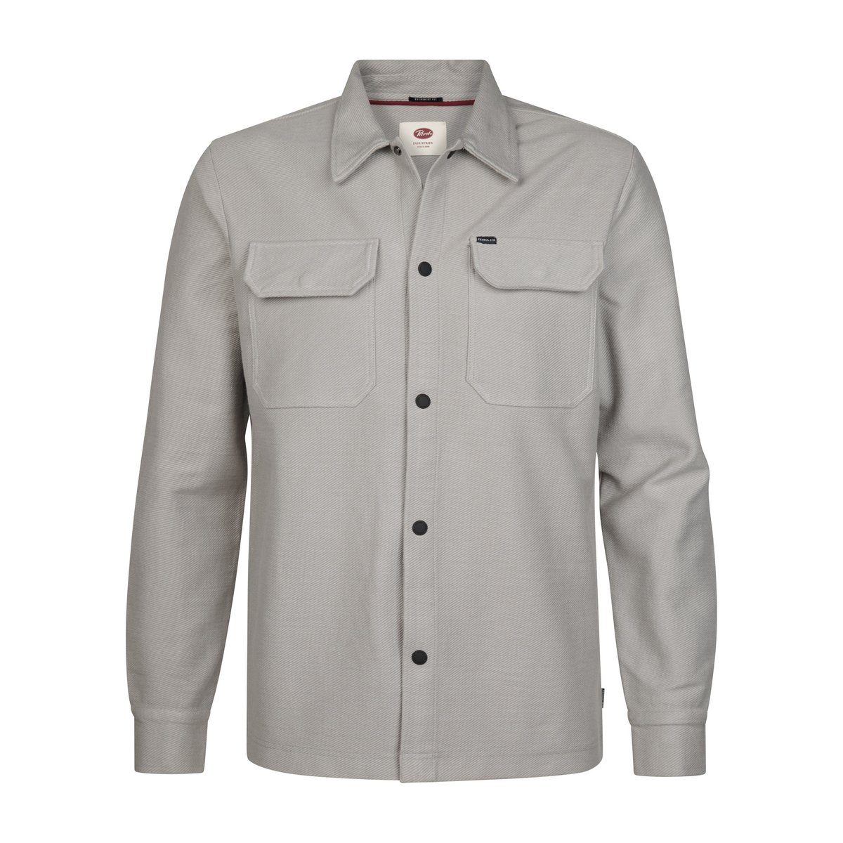 Surchemise utilitaire en coton forgemark noir ice grey, PETROL INDUSTRIES