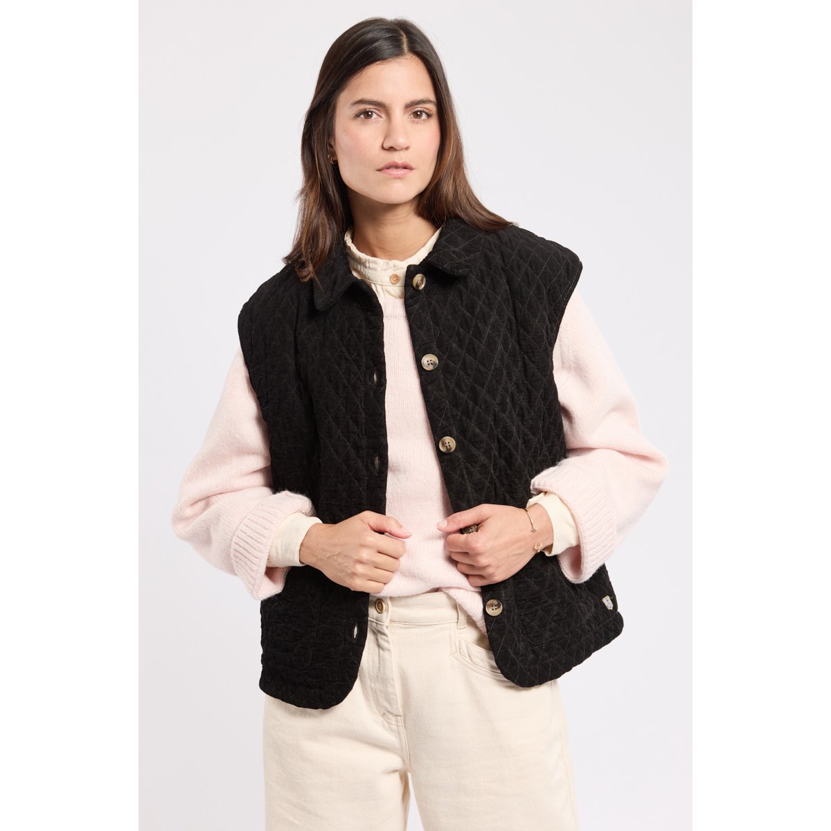 Veste sans manches Héritage en coton HERITAGE noir, ARMOR-LUX
