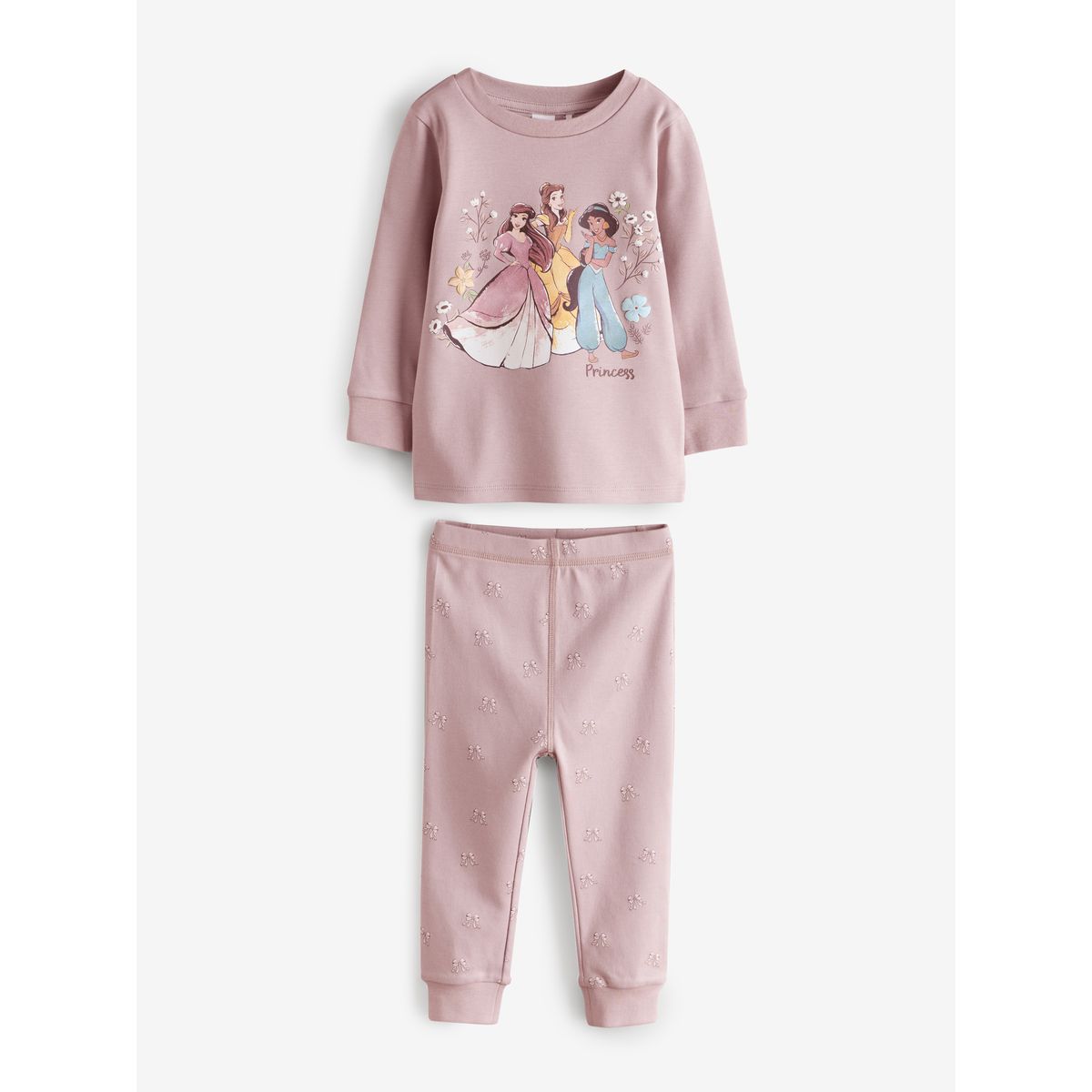 Pyjama douillet princesse disney, lot de 2 rose/crème, NEXT