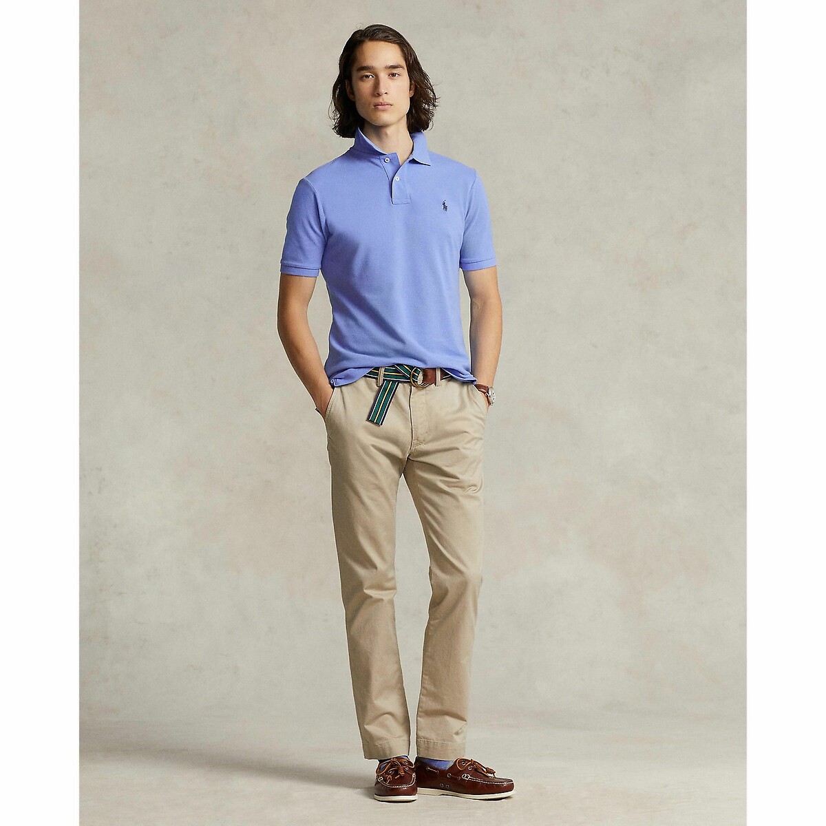 Pantalon chino slim stretch lavé beige, POLO RALPH LAUREN