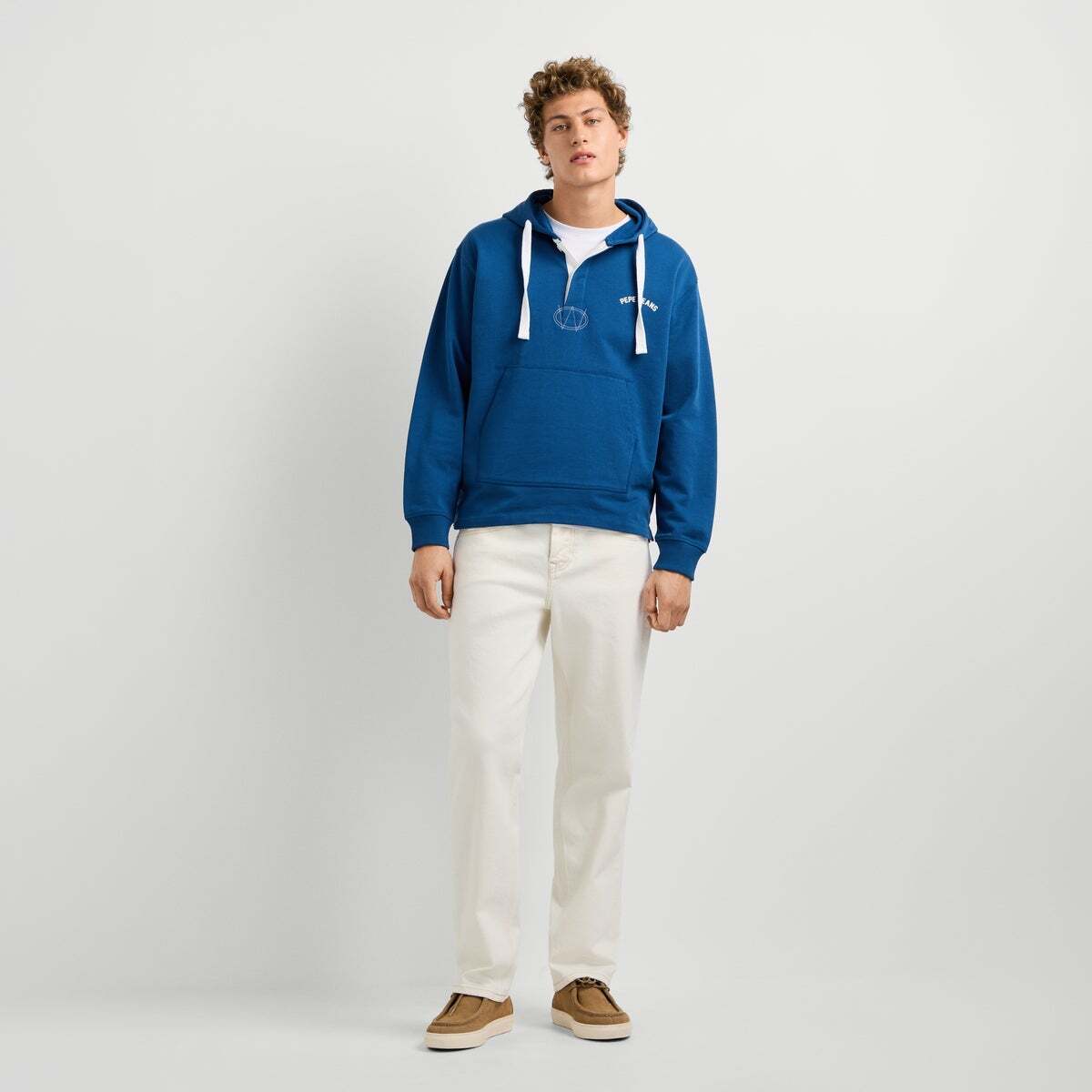Sweat À Capuche Coupe Décontractée encre bleue, PEPE JEANS