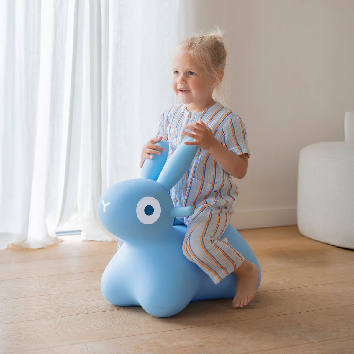 Ballon sauteur Hoppi bleu, QUUT