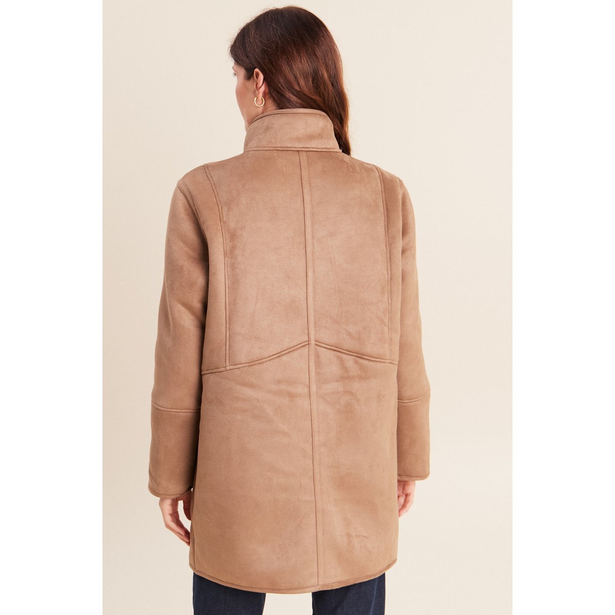 Manteau col montant sable, BREAL