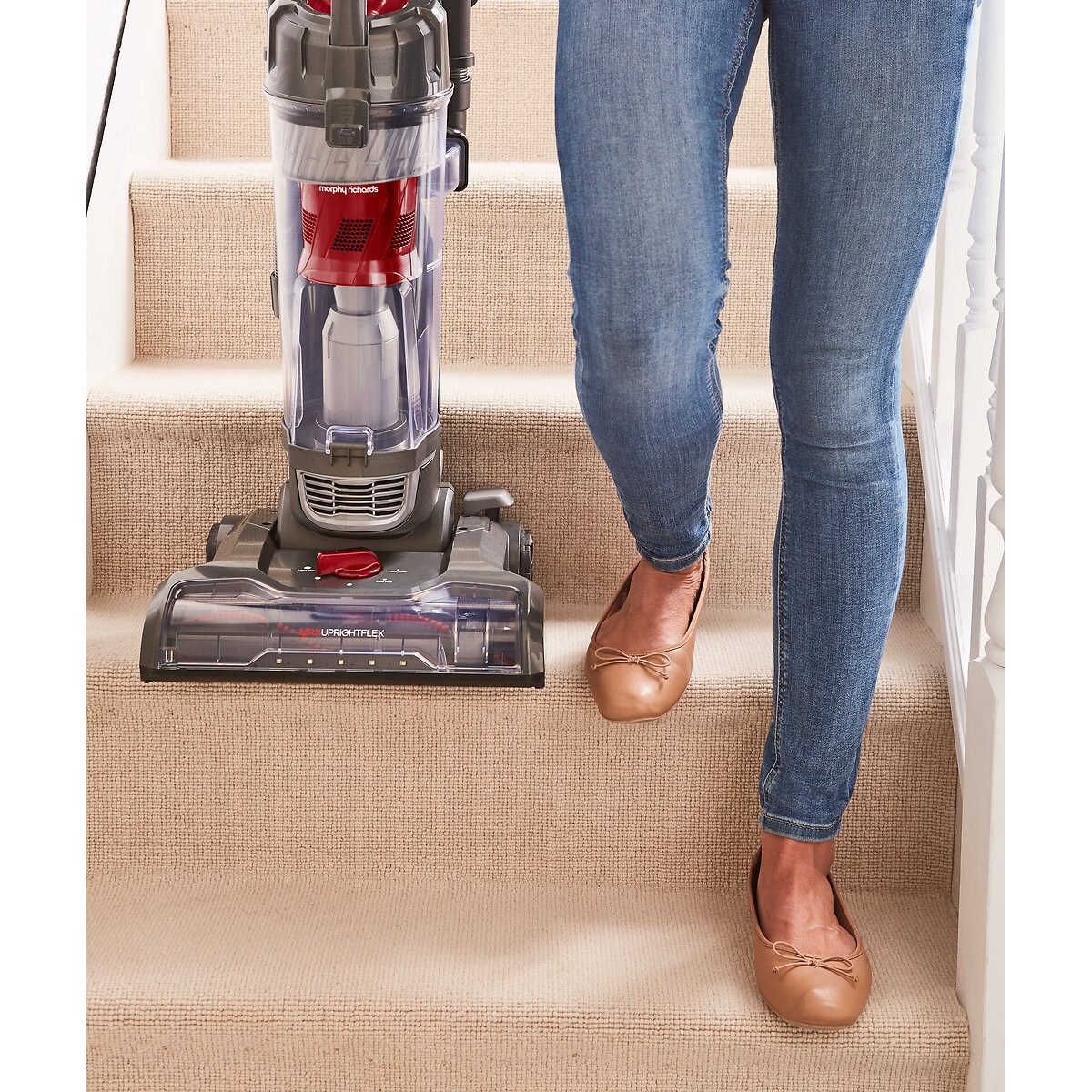 MRXUPRIGHTFLEX PowerLite Stretch Upright Vacuum - 711000 black, MORPHY RICHARDS
