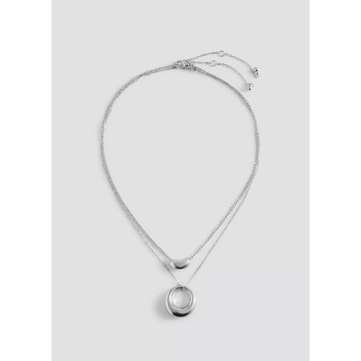 Lot 2 colliers pendentifs argent, MANGO TEEN