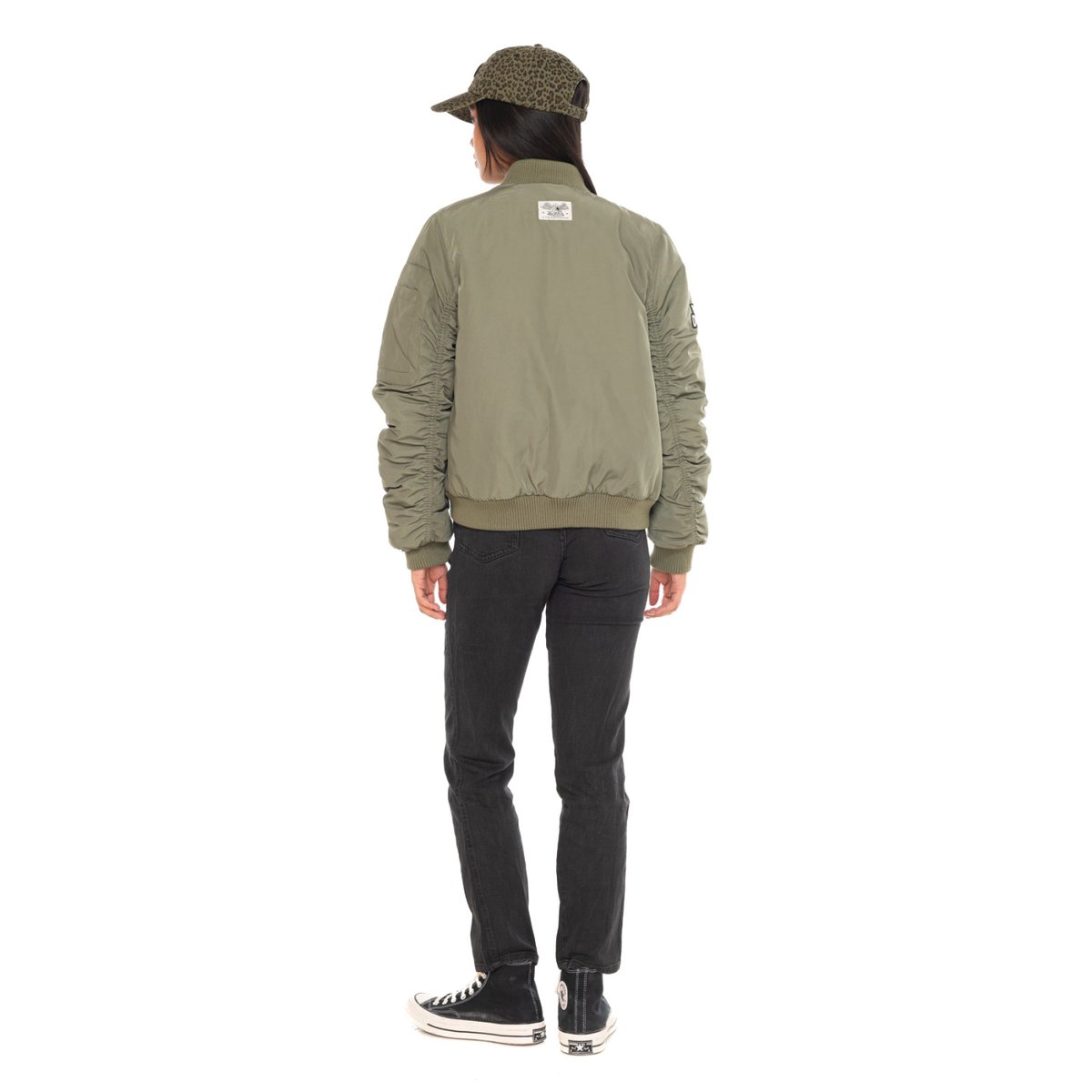 Veste bombers PIMP vert/blanc/noir, VON DUTCH