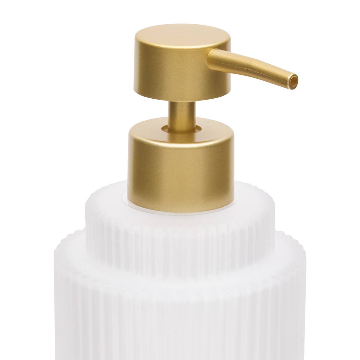 Distributeur de savon rond en verre SOLIS transparent, 5FIVE SIMPLY SMART