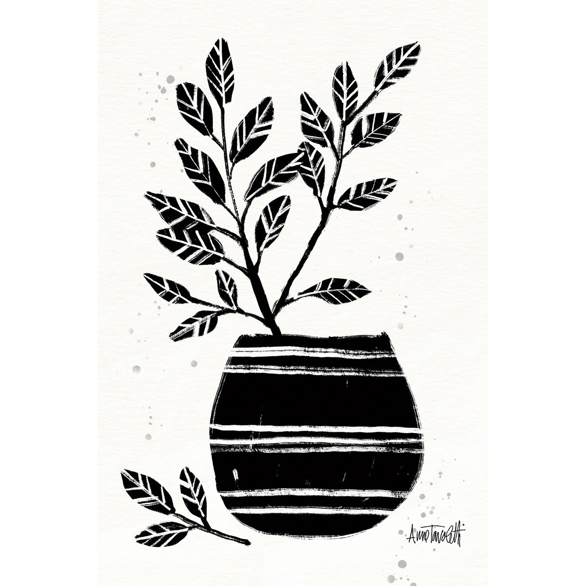 Deco murale Poterie et botanique tableau alu dibond, HEXOA