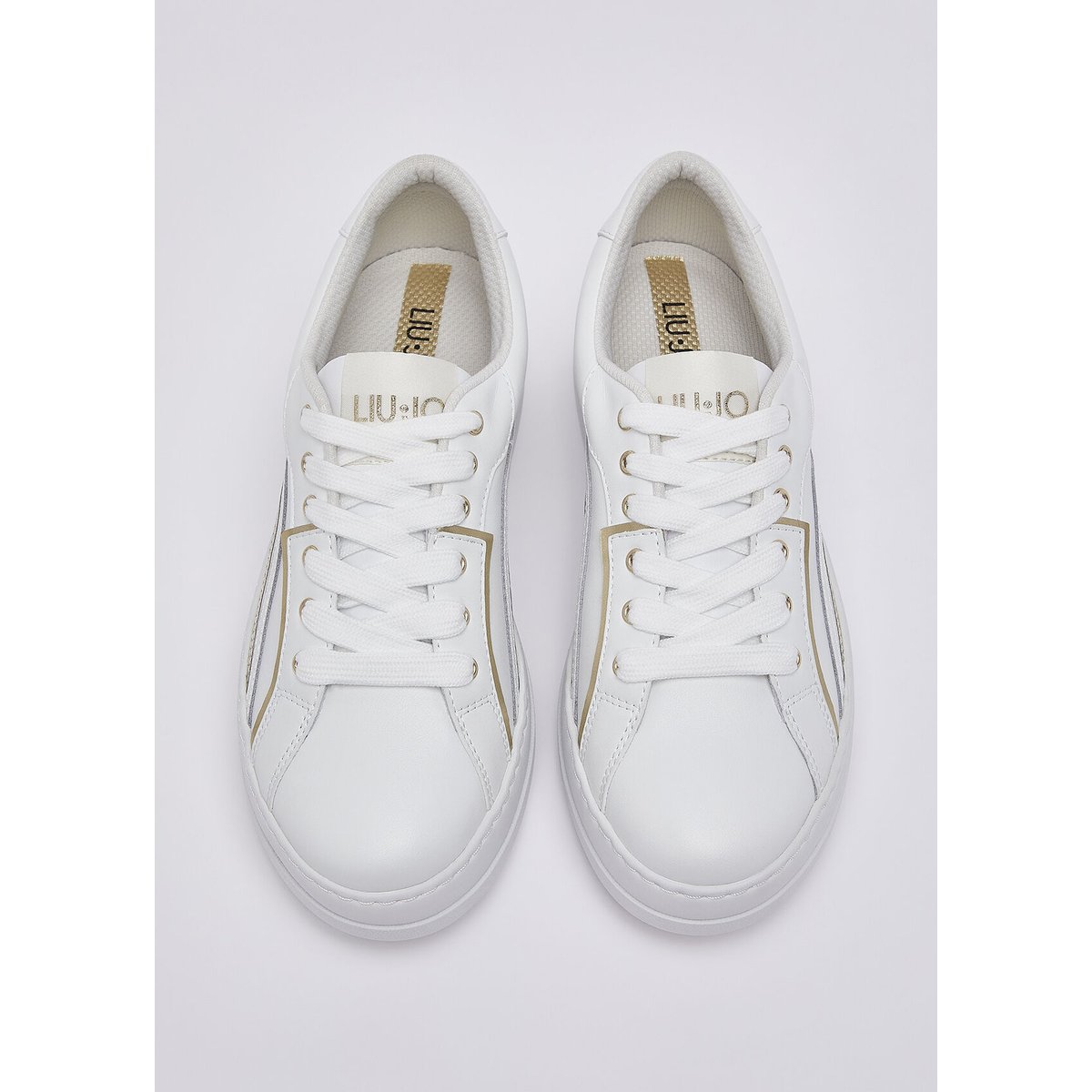 Baskets en cuir blanc, LIU JO