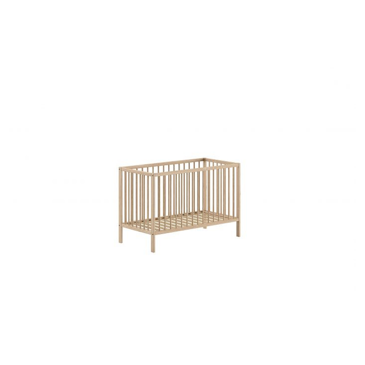 Lit Bébé Dino 60x120 Cm Naturel couleur unique, VIPACK