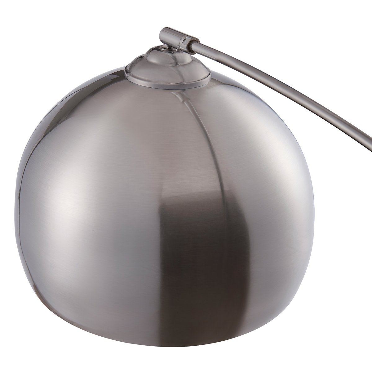 Lampadaire Intérieur Arc Métal avec base marbre, ARQUER gris, TEAMSON HOME