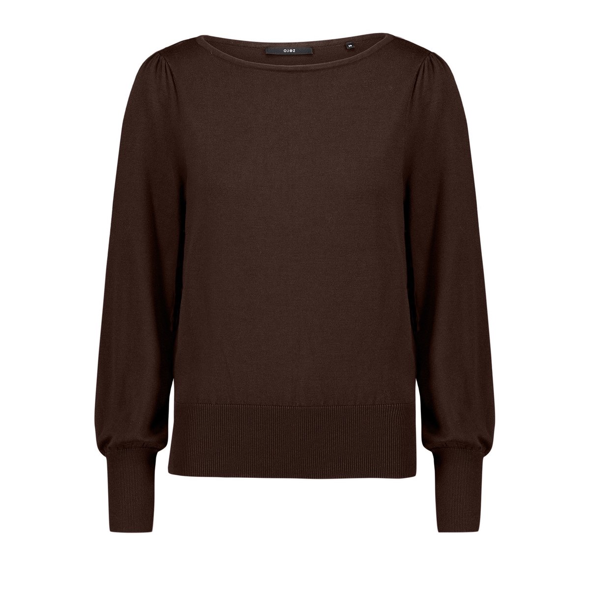 Pull-over en fine maille en fine maille à manches longues chocolate plum, ZERO
