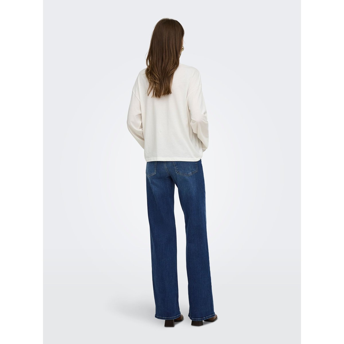 Jean À Jambe Large dark blue denim, ONLY