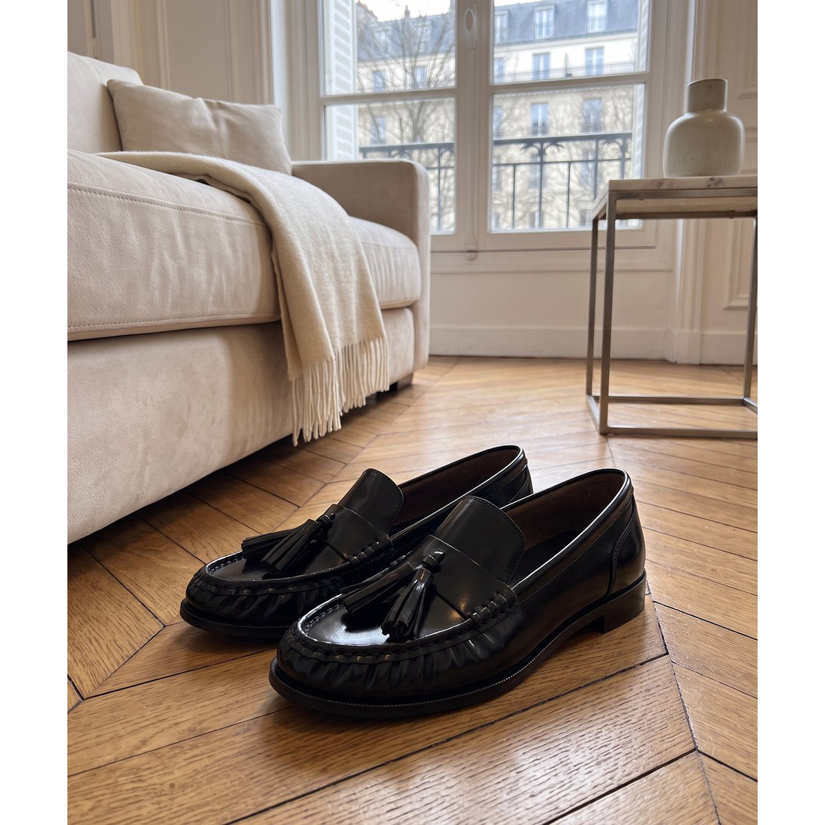 Mocassins ÉLIETTE noir, FINSBURY