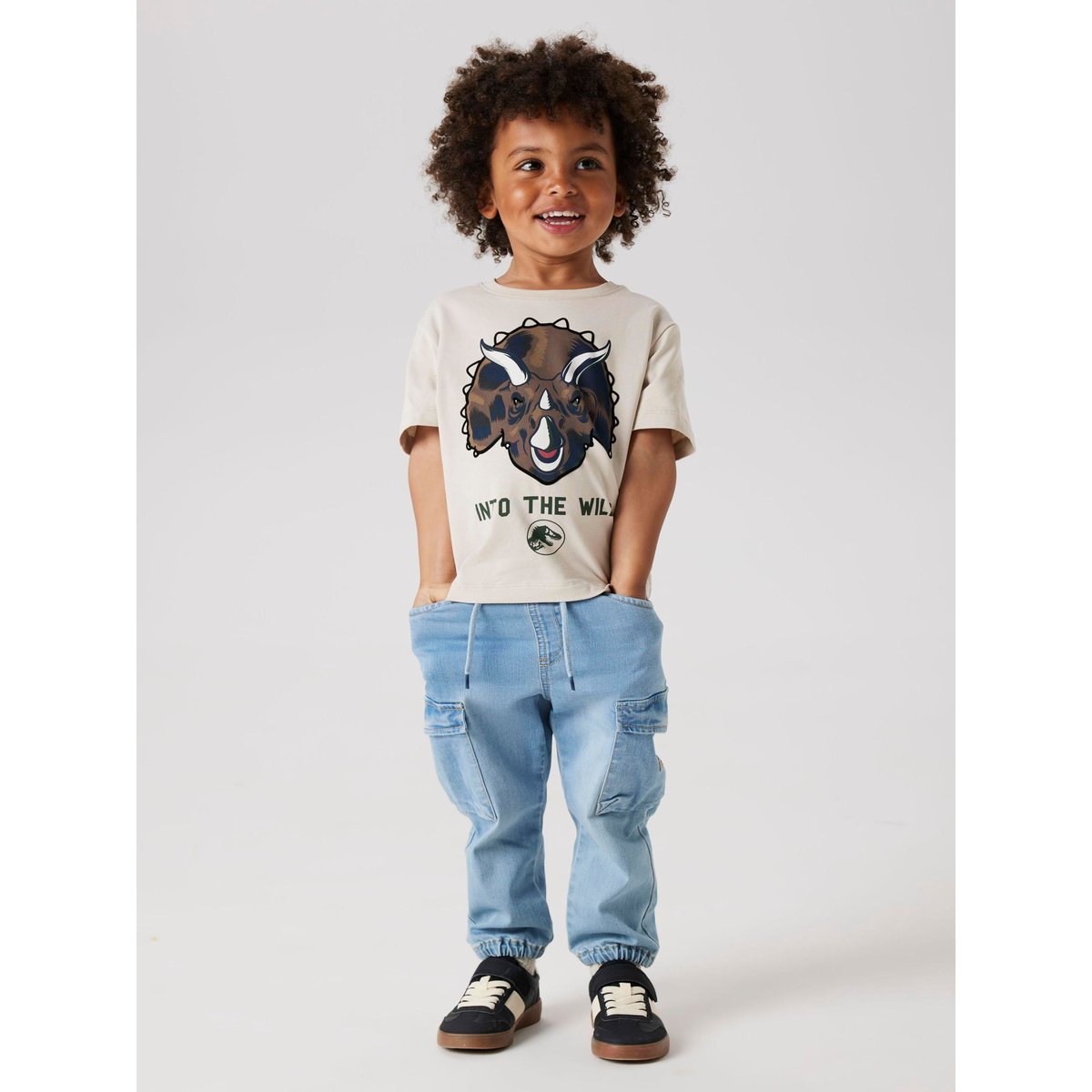 Jean Cargo medium blue denim, NAME IT