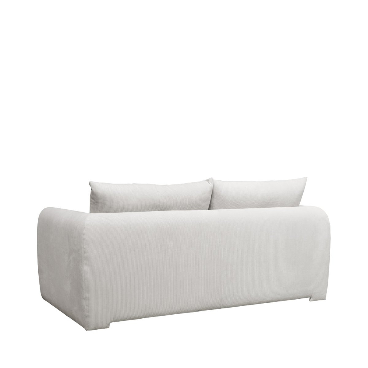 Canapé 2,5 places en tissu- WIAME écru, DRAWER