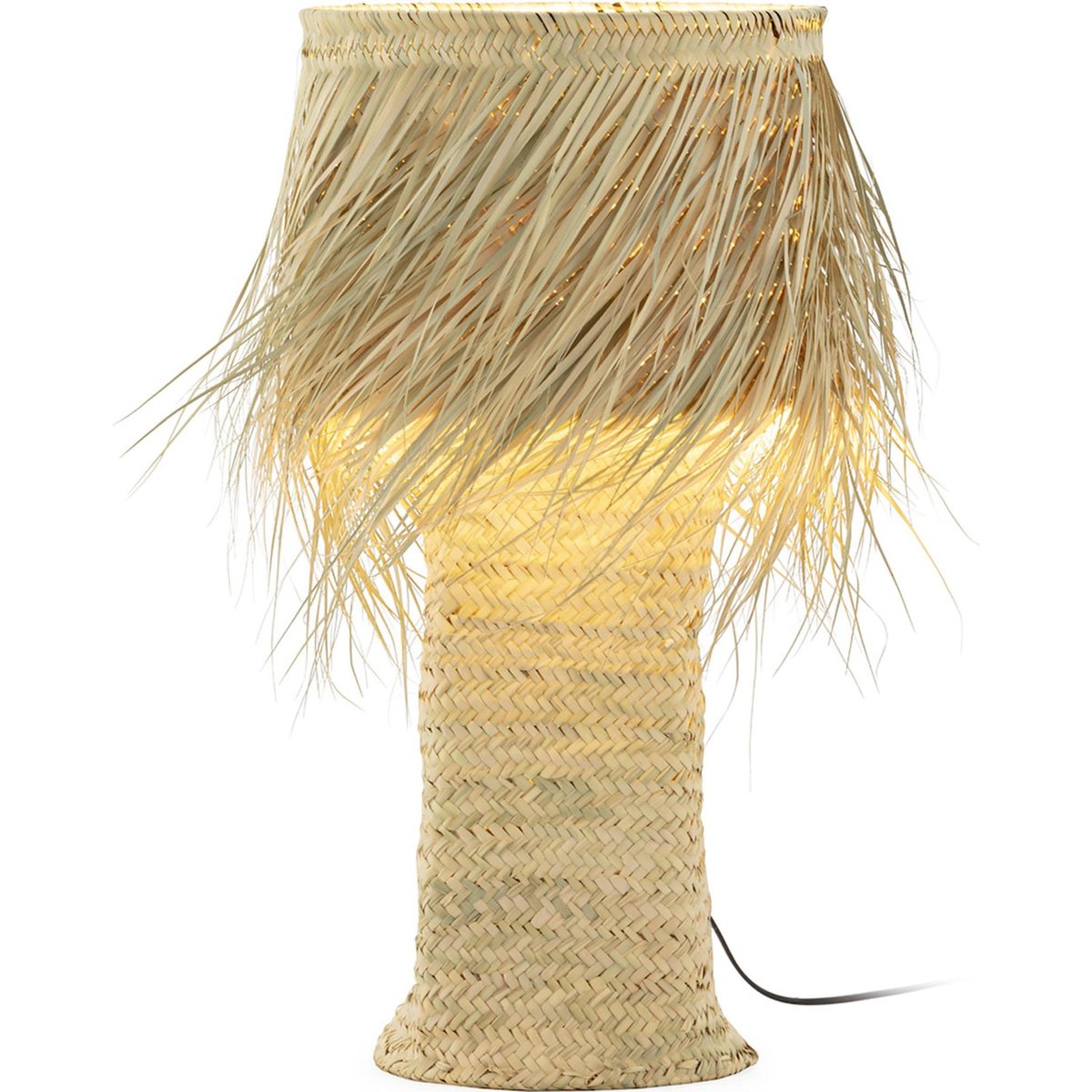 Lampe de table en sparte tressé naturel, RECOLLECTION
