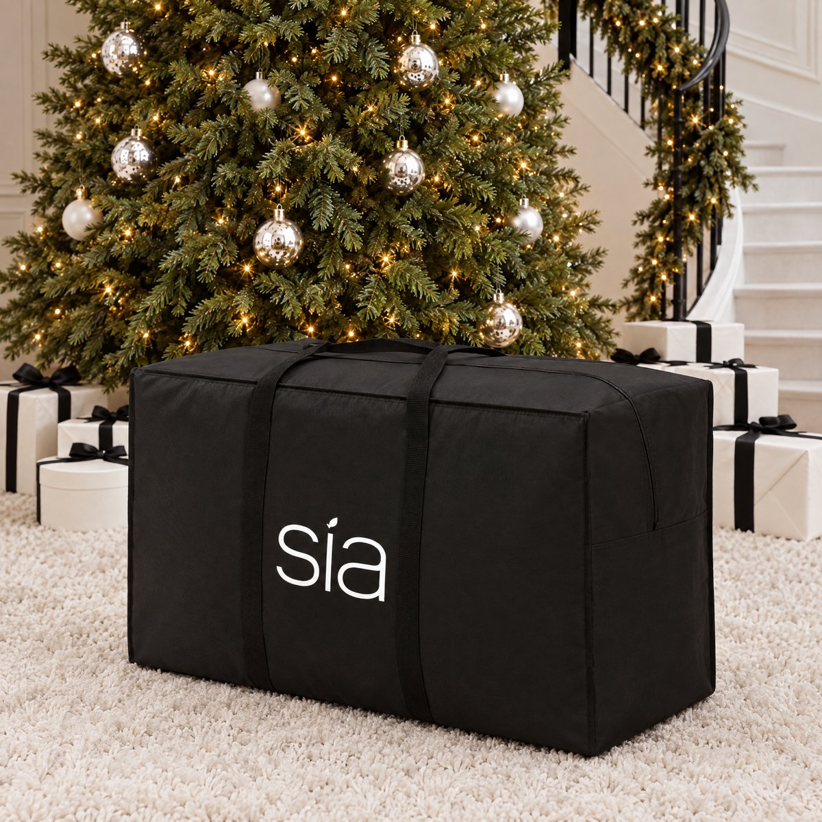 Sapin de noël à led décoratif artificiel H300 FLUFFY vert, SIA