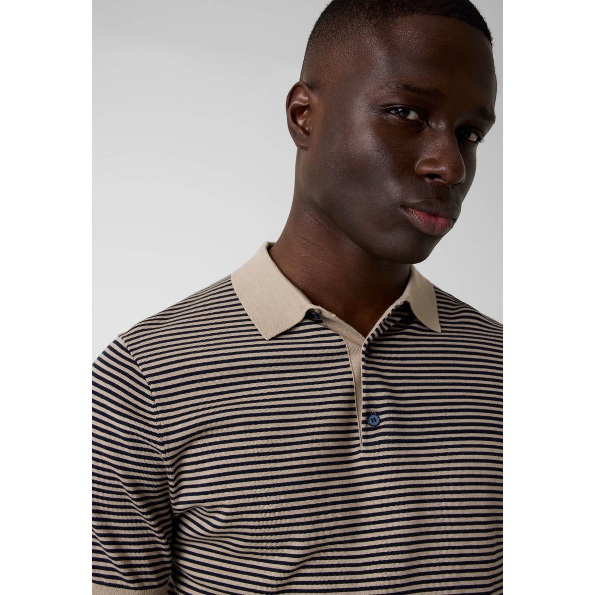 Pull Polo En Mélange De Laine marron multi, GUESS