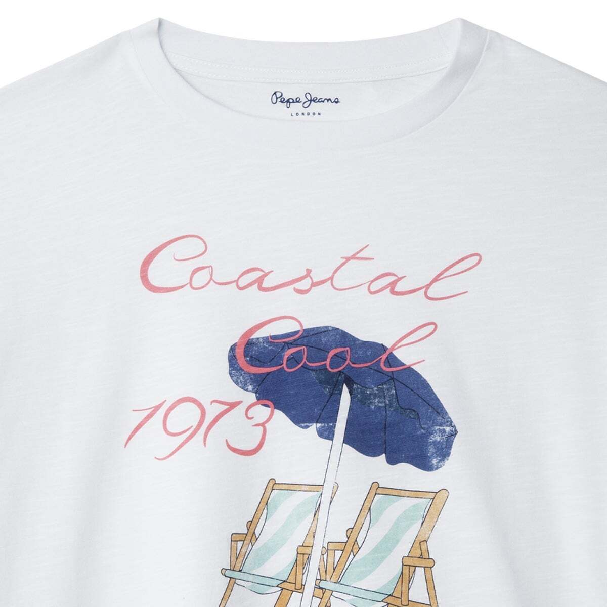 T-Shirt À Coupe Décontractée Avec Imprimé Graphique blanc, PEPE JEANS