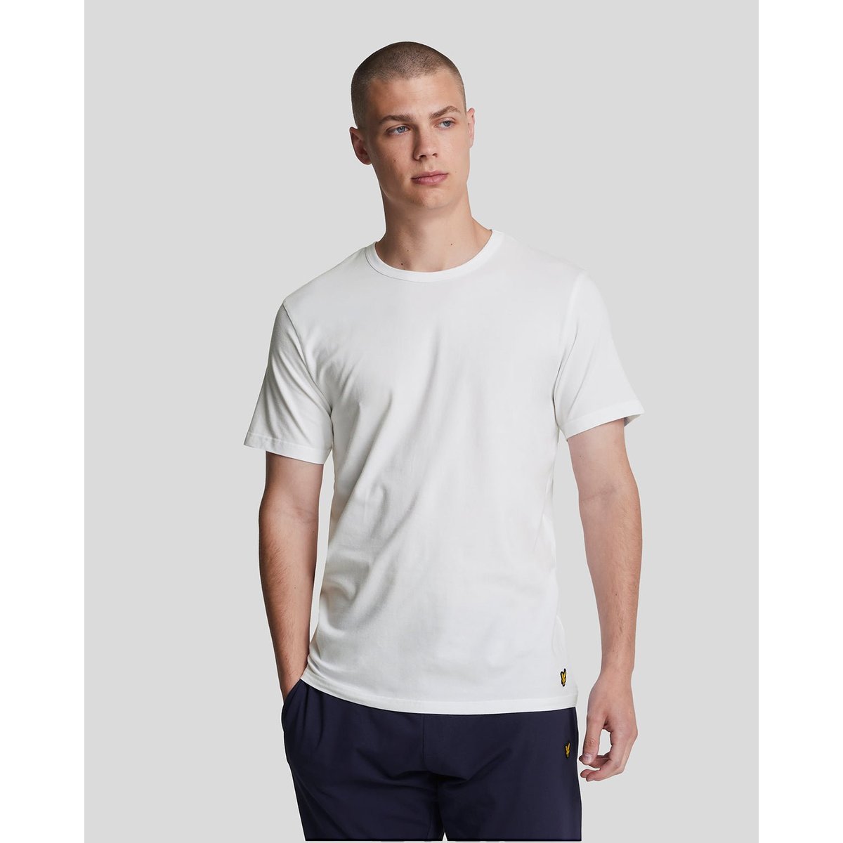 Lot de 3 T-shirts basiques blanc, LYLE & SCOTT