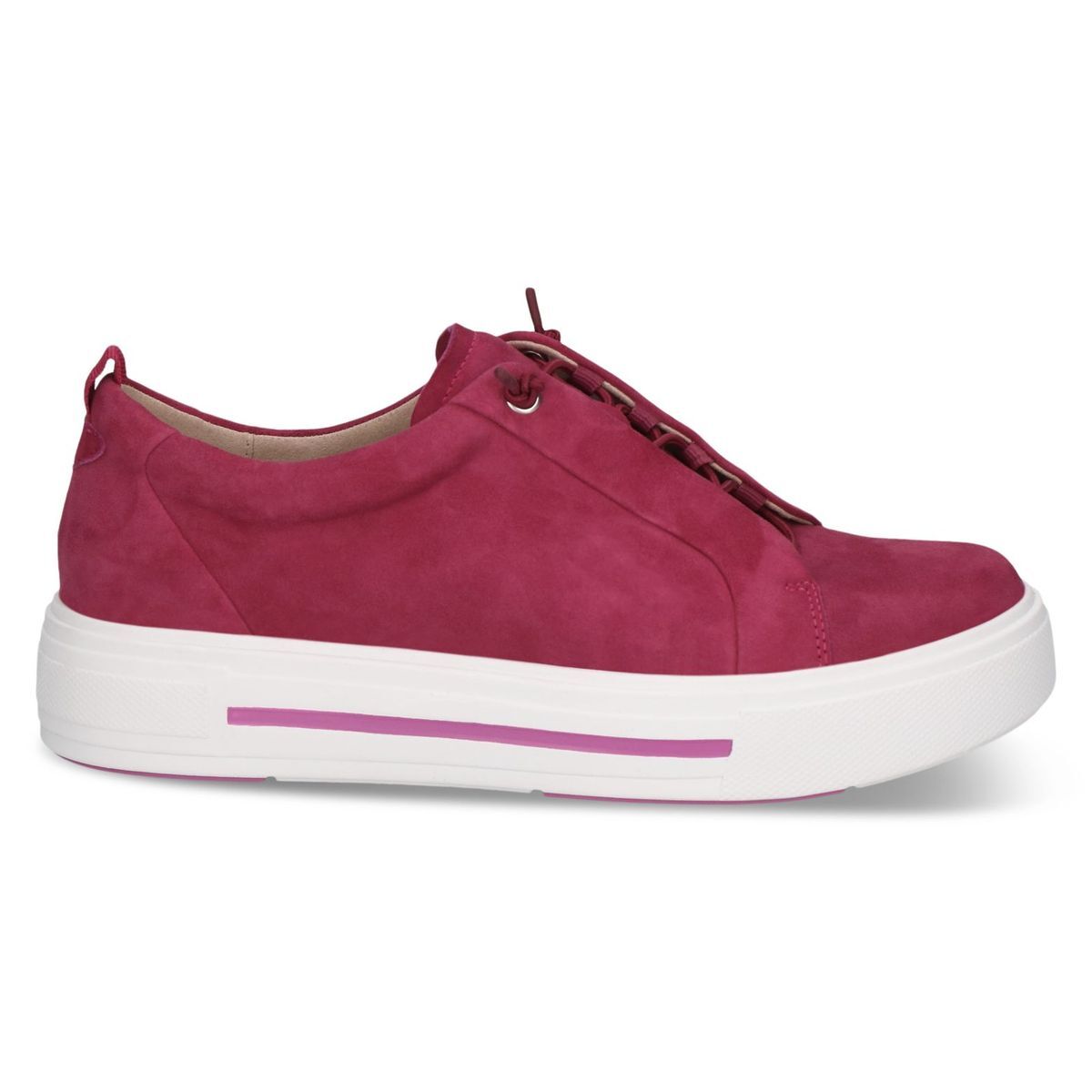 Basket en cuir violet lilas, CAPRICE