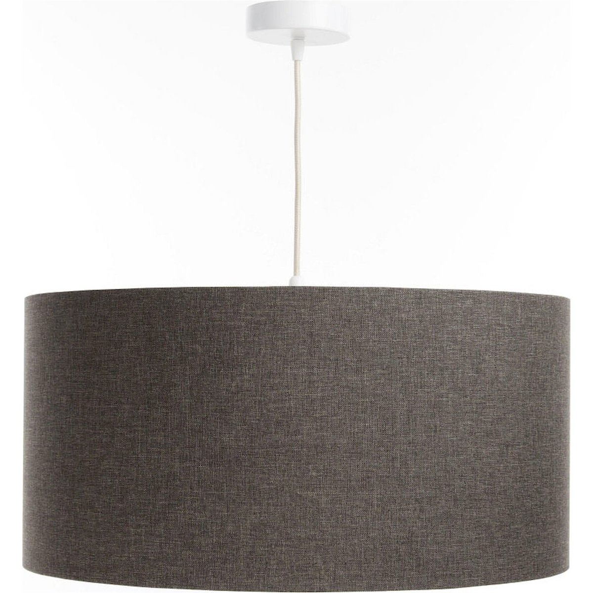 Suspension ronde en tissu lumière douce Boho Elegant beige crème texturé, BPS KONCEPT