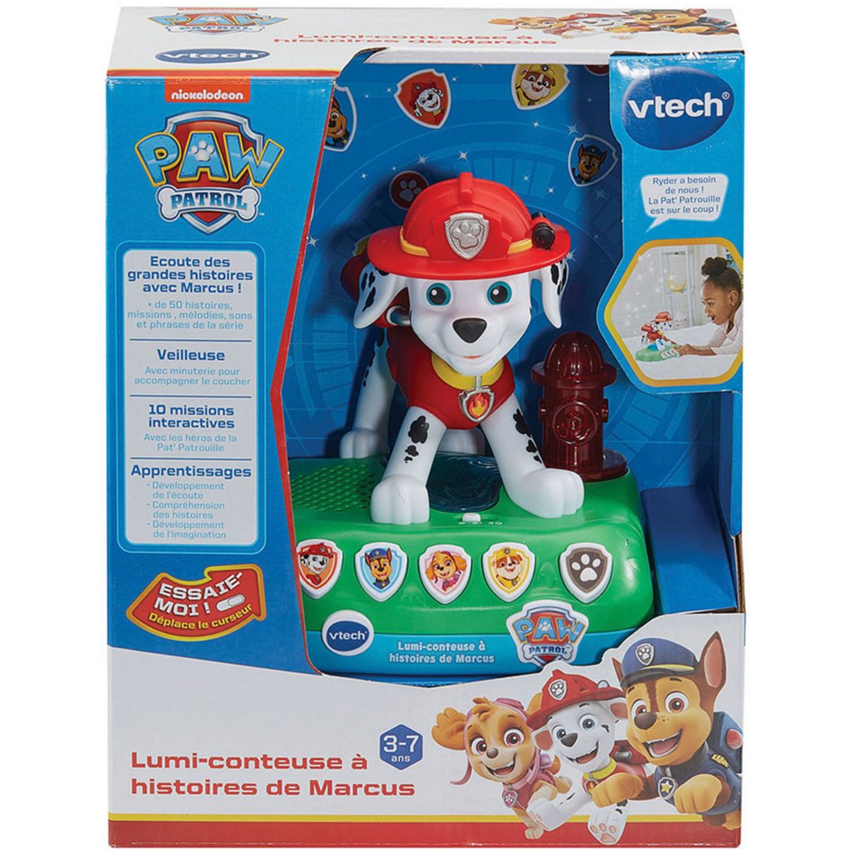 Jeu éducatif Pat Patrouille - Lumi-conteuse à histoir couleur unique, VTECH