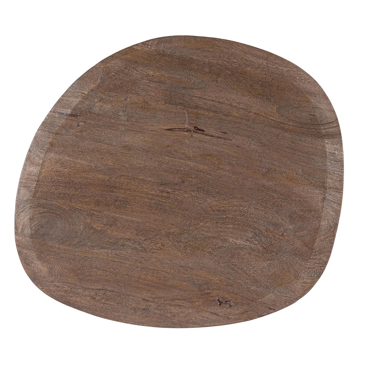 Table basse organique en manguier et métal crème L86 - SHIVA marron, HELLIN, DEPUIS 1862
