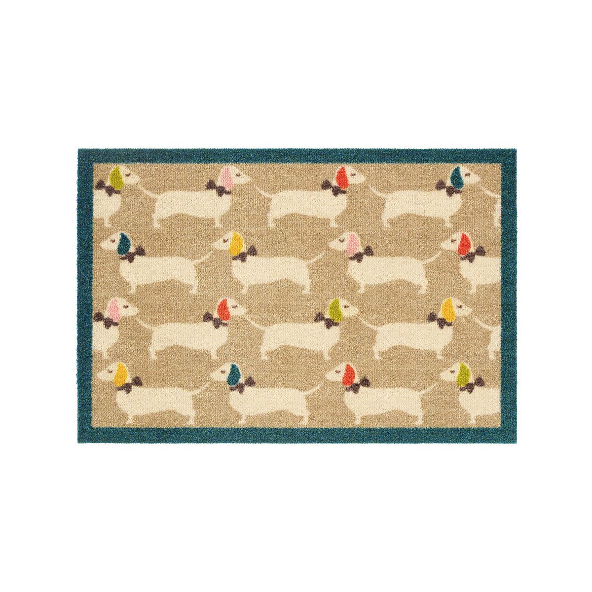 Bright Doggie Stain Resistant Pet Mat 50x75cm multi-coloured, HOWLER & SCRATCH