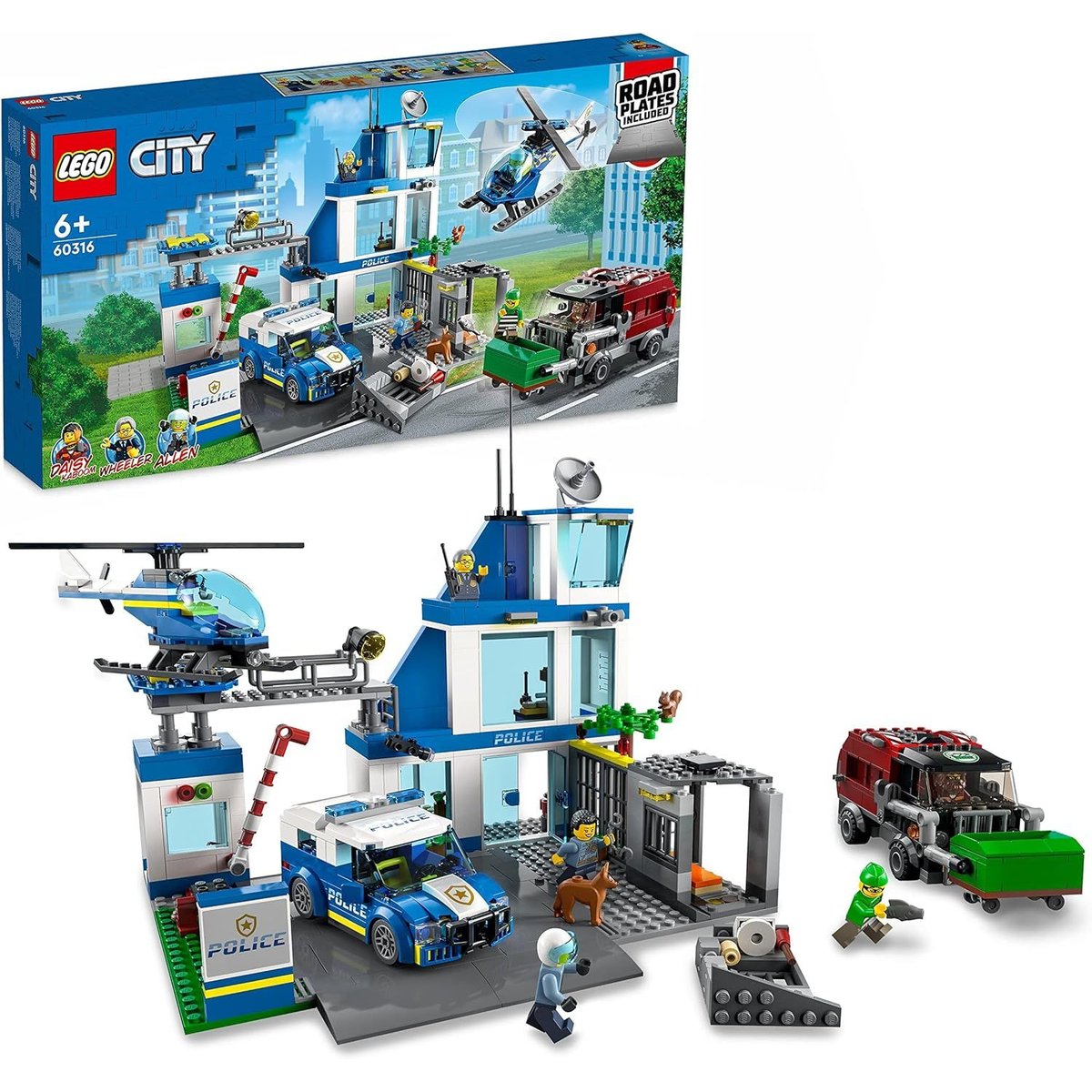 LEGO City - Commissariat de Police 60316 : Aventure Urbaine multicolore, LEGO